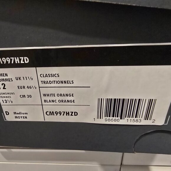 New Balance 997H CORDURA FABRIC Sea Salt Orange CM997HZD Men's Size 12 NEW SHOES - Picture 12 of 12